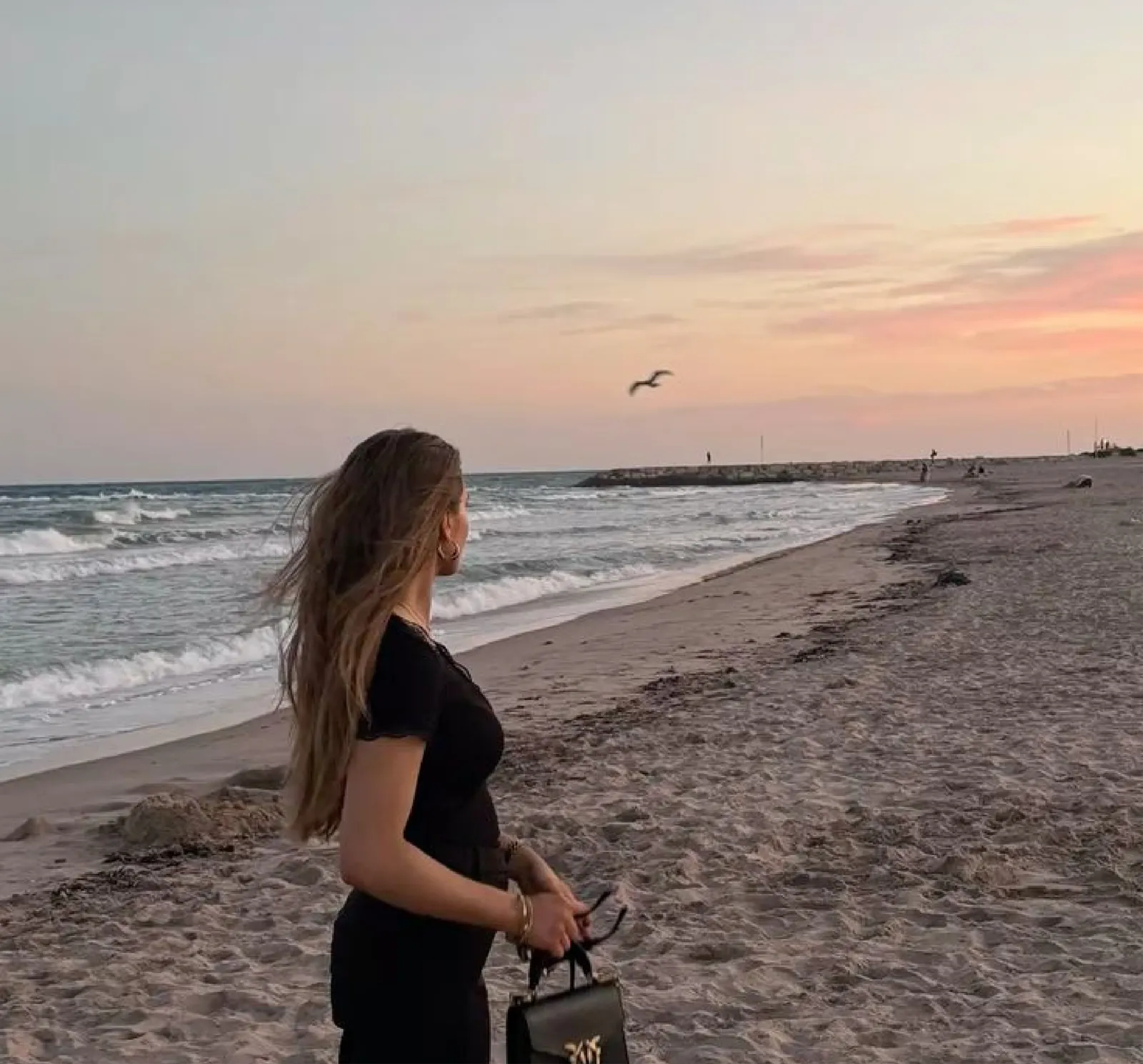 Annick at the beach
