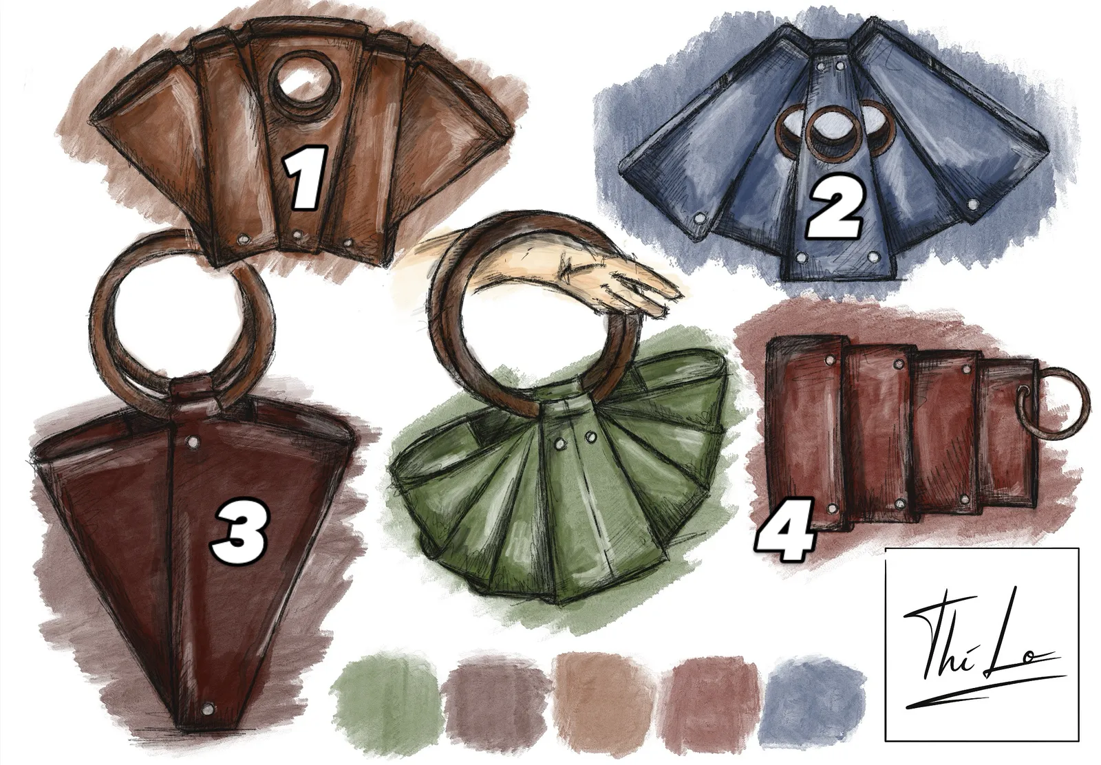Daisy Bag · Full Collection showing all design variations
